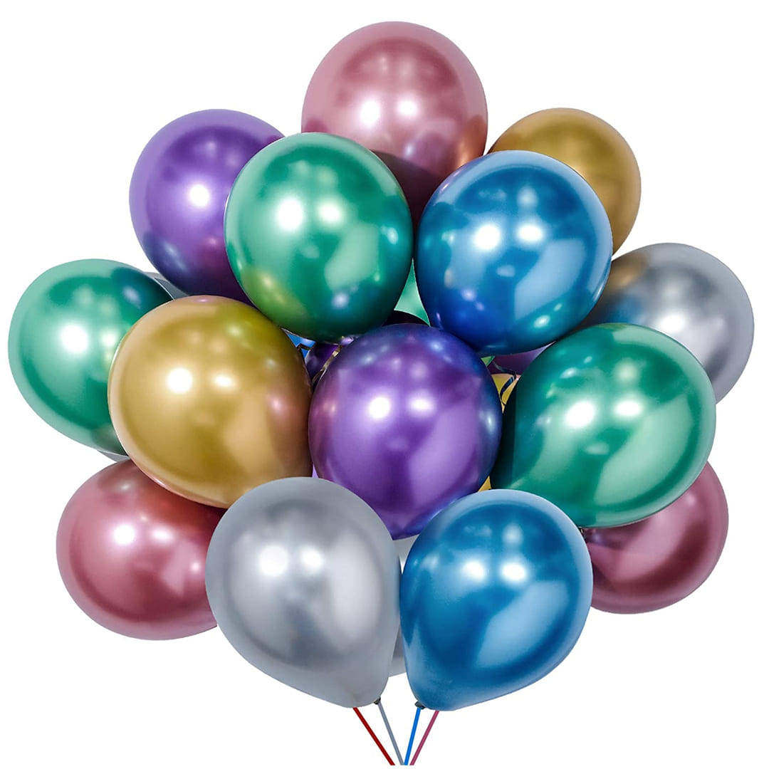 Shiny Metallic Chrome Balloons for Stunning Decor